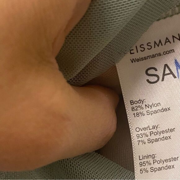 Weissman Dance costume mint sage green dress Watermelon Sugar D13039 SA adult - Picture 14 of 16